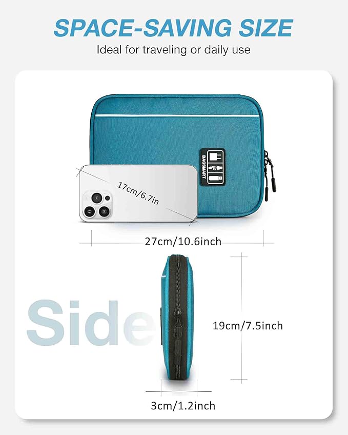 BAGSMART Large Electronics Organizer Travel Case, Travel Cable Organizer Bag - Image 5
