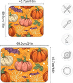 Halloween Colorful Pumpkin Pattern Dish Drying Mat - Image 3