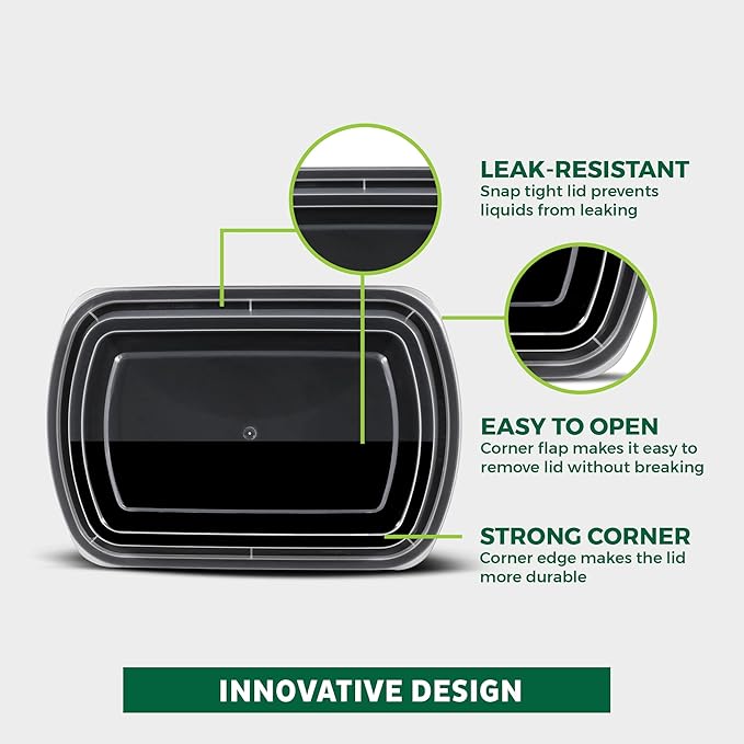 Freshware Meal Prep Containers 1 Compartment Food Containers - Image 5