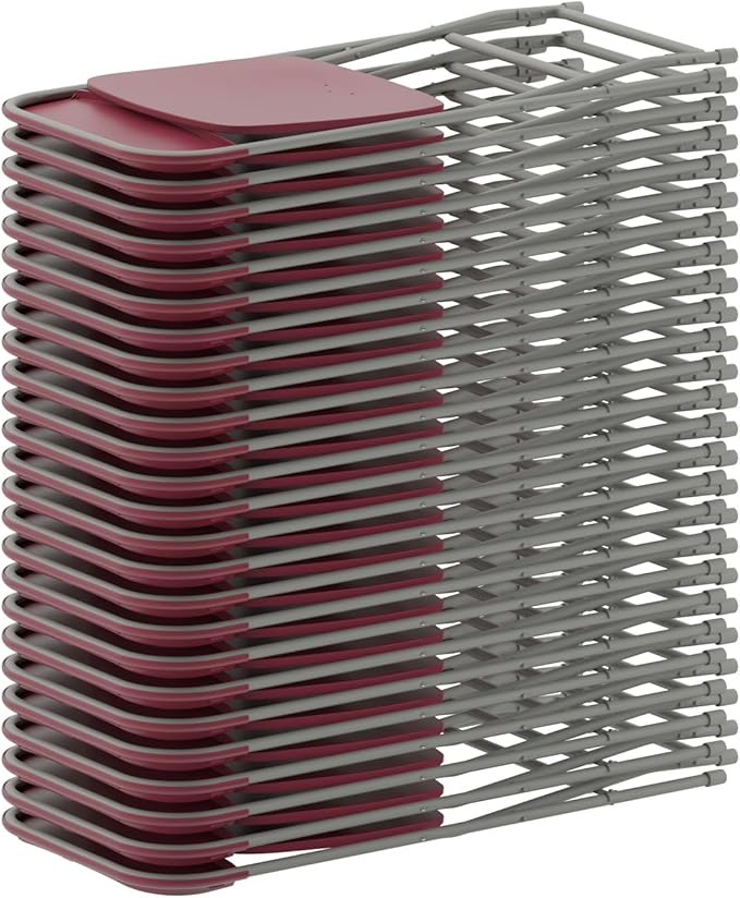 Flash Furniture Hercules Series Plastic Folding Chair - Red - 650LB Weight Capacity Comfortable Event Chair - Lightweight Folding Chair - Image 17