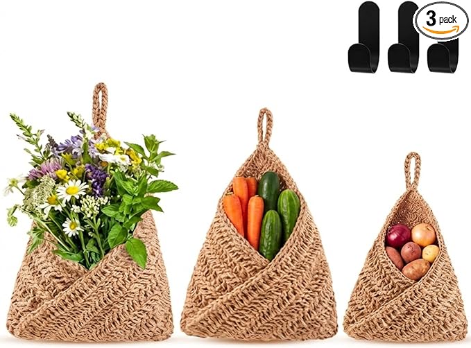 Honeydak Boho Decor Hanging Wall Baskets by Honeydak