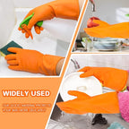 Sibba 1 Pairs Rubber Gloves Dishwashing Kitchen Dish Clean Wash Household - Image 7