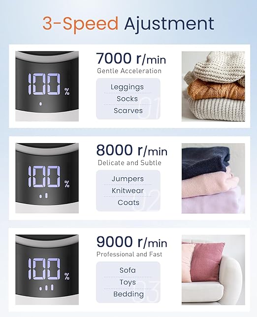BEAUTURAL Fabric Shaver and Lint Remover, Rechargeable Electric Sweater Shaver - Image 4