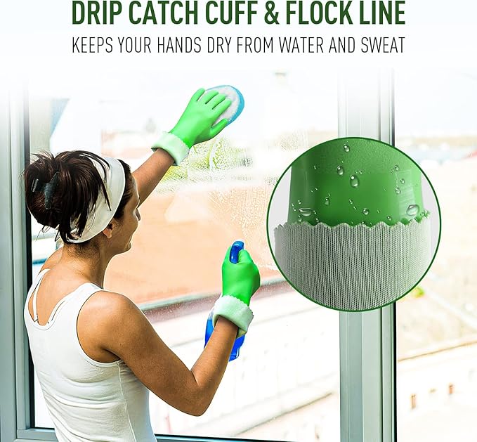 HANDLANDY Chemical Gloves, Heavy Duty Cleaning Gloves - Image 4