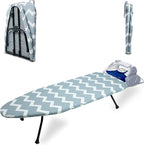 Metal Mesh Panel Tabletop Ironing Board | Foldable Iron Board | Heavy Duty by Oxzor