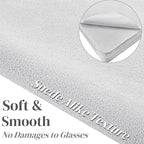 100 Pack Microfiber Glasses Cleaning Cloth, Ultra Soft Eyeglasses Wipe Suede - Image 3