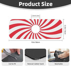 Christmas Red Swirl Peppermint Sugar Candy Kitchen Sink Splash Guard Faucet Mat - Image 2