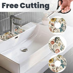 Faucet Draining Mat For Kitchen Sink, Roses Daisies Fruits Garden Diatom Mud - Image 3