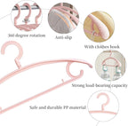 Plastic Clothes Hanger, Extra Thick Plastic Wide Shoulder Adult 360 Degrees - Image 5
