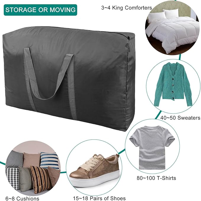 100L Extra Large Storage Bags, Big Moving Bags - Image 5