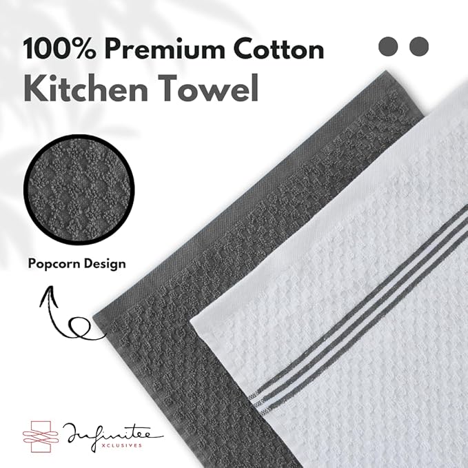 Infinitee Xclusives 100% Cotton Kitchen Towels - Image 9