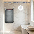 XL Hanging Laundry Hamper, Over the Door Laundry Hamper and Baskets, Wide - Image 7
