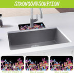 Sink Faucet Absorbing Mat Magic Mushrooms Sink Splash Guard Drying Mat - Image 5