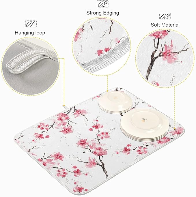 Absorbent Dish Drying Mat for Kitchen Counter - Image 4