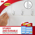 Command Small Clear Wire Toggle Hooks, Damage-Free Adhesive - Image 4