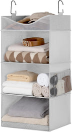 StorageWorks Hanging Closet Organizer, 3-Shelf Hanging Closet Shelves - Image 9