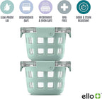 Ello Duraglass 2-Pack 2 Cup Reusable Glass Container Jar - Image 3
