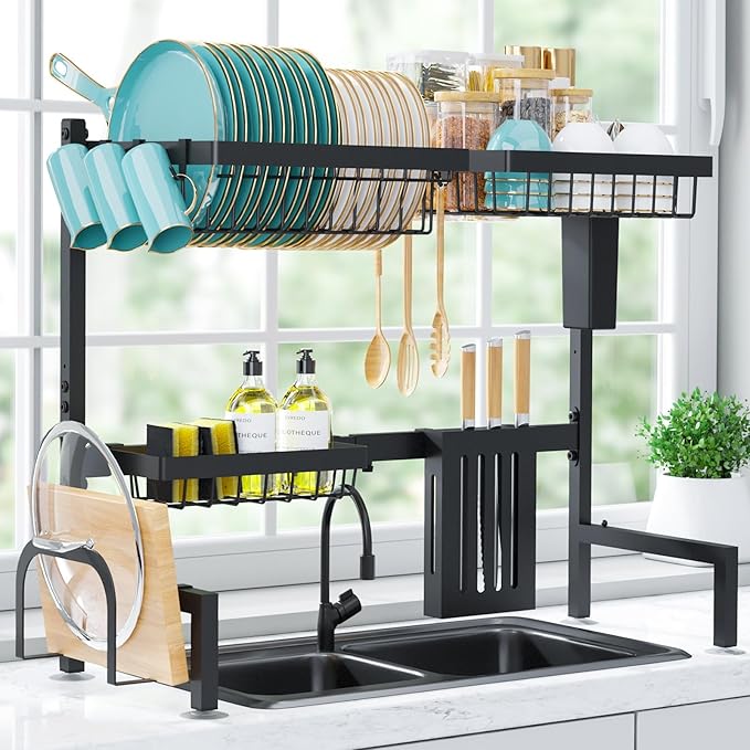 Over The Sink Dish Drying Rack - Image 9