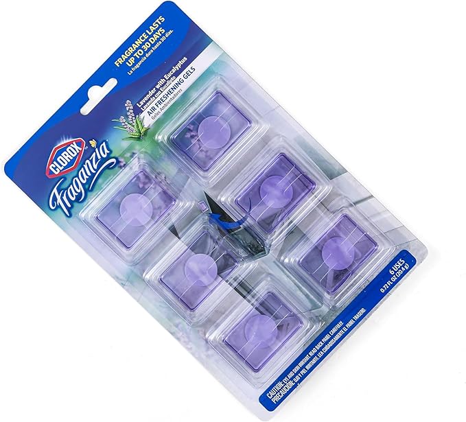 Clorox Fraganzia Stick-On Gel Fresheners, Lavender - Image 3