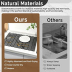 Large Stone Dish Drying Mat for Kitchen Counter, Quick Dry Stone Dishes Mats - Image 8