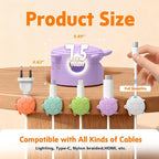 8 Pack Rotatable Cable Clips, Cord Organizer Spring Clip Cord Holder - Image 4