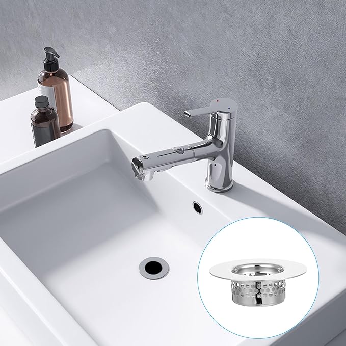 3 Pcs Bathroom Sink Drain Strainer, Catcher Shower Drains Stainless Steel Sinks - Image 6