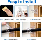 Antimbee 6-Pack No Drill Needed Curtain Rod Holders, Self Adhesive Rod Brackets - Image 5