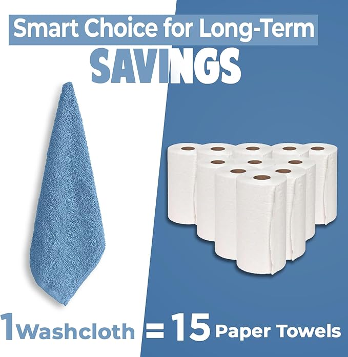 DAN RIVER 12 Pack Wash Cloths for Showering - Image 6