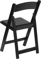 Flash Furniture Hercules Series Folding Chairs for Weddings and Formal Events, Stackable Commercial Event Seats with 1,000-lb. Static Weight Capacity, Set of 4, Black - Image 13