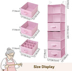 GRANNY SAYS Hanging Closet Organizer 6-Shelf, Separable to 2 Pack 3-Shelf - Image 3