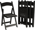 200 Black Resin Stackable Folding Chair - Comfortable Black Foldable Chair - Folding Chairs with Padded Seats - Indoor/Outdoor Folding Chairs for Events - Lightweight Foldable Chairs (200 Pack) by Simplex