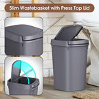 CEROELDA 3 Pack Bathroom Trash Can - Image 2