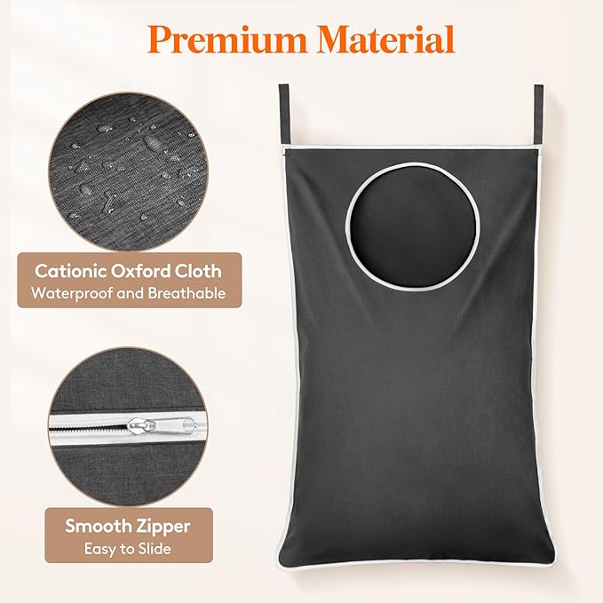 Lifewit 1 Pack Over Door Laundry Hamper, Large Collapsible Hanging Laundry - Image 6