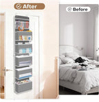 SpaceWhisper Over the Door Organizer, 6 Large Pocket Hanging Storage Organizer - Image 6