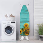 Wooden Sunflower Ironing Board Cover and Pad, Resist Scorching and Staining - Image 3