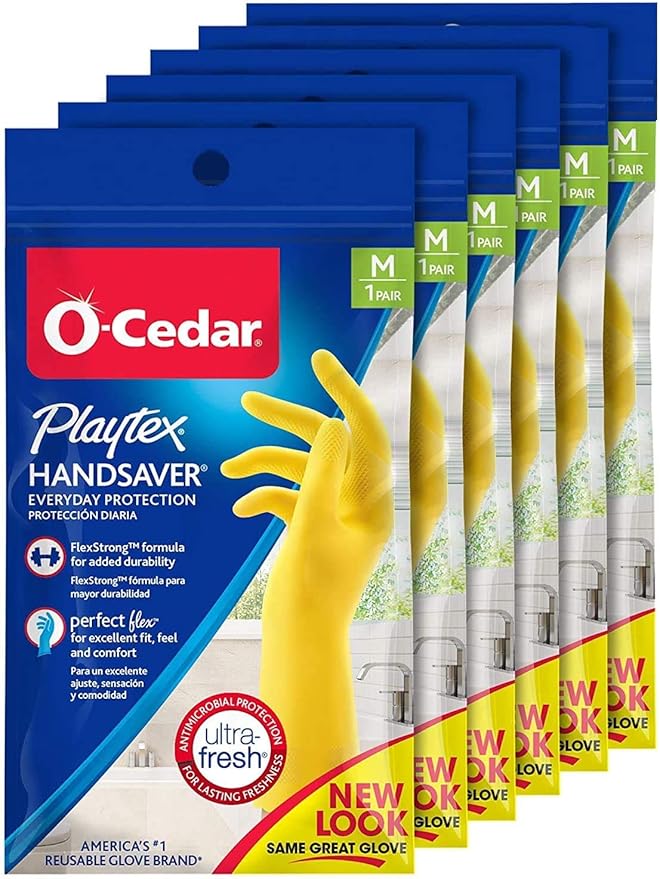 PLAYTEX HandSaver Rubber Gloves by Playtex