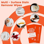 Stain Remover Wet Wipes Bulk, Individual Wrapped Stain Remover - Image 3