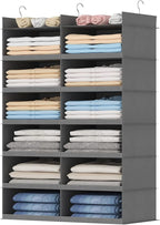 Lifewit Dual-Row 6 Tier Hanging Closet Organizer and Storage, Wide Clothes by Lifewit