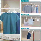 30 Pcs Travel Hangers Portable Foldable Travel Hanger Organizer, Plastic Cruise - Image 3