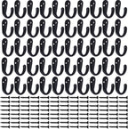 IBosins 50PCS Coat Hooks Wall Mounted Single Prong Robe Hook - Image 2