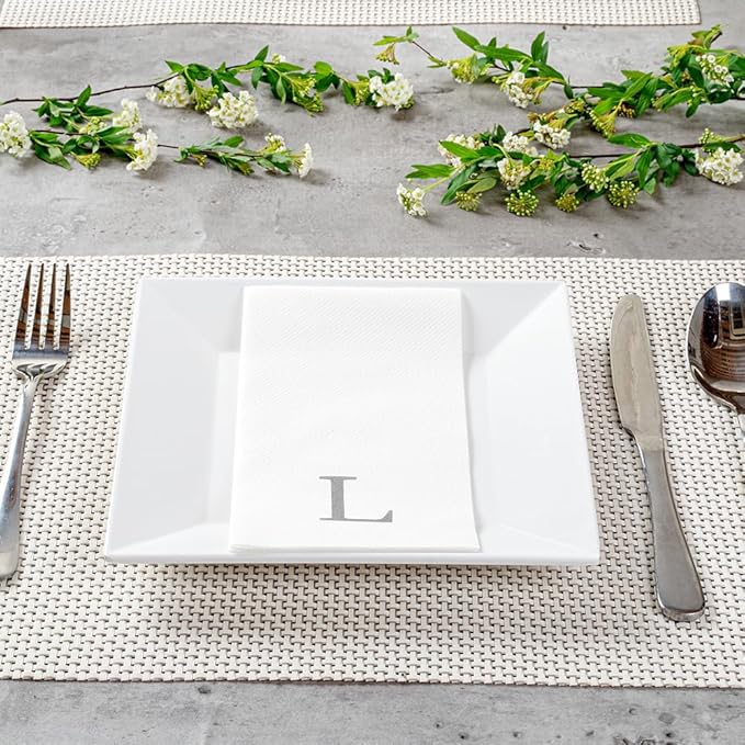 Luxenap 15.8 X 7.9 Inch Linen-Feel Guest Towels, 2000 Lettered Hand Towels - Image 7