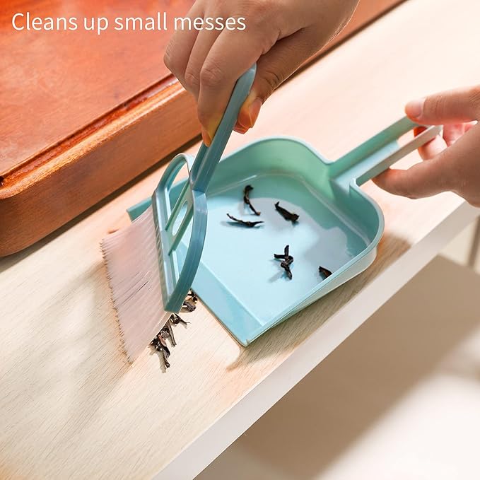 Lamoutor 3 Pack Mini Hand Broom and Dustpan Set Small Dust Pans - Image 4