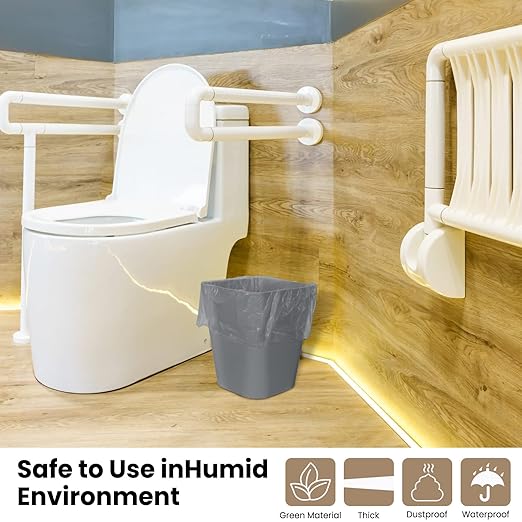 Eccliy 6 Pack Small Trash Cans for Bathroom Plastic Trash Can - Image 6