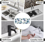 Abstract Flower Blooming Floral Watercolor Kitchen Sink Splash Guard Faucet Mat - Image 7