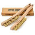 MAXMAN Brass Brush, Soft Brass Bristle, Wire Brushes by MAXMAN