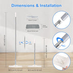 Microfiber Mop for Cleaning Floors, 55 Inch Extendable Flat Mop - Image 2