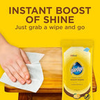 Pledge Expert Care Enhancing Wood Wipes, Lemon Scent - Image 5