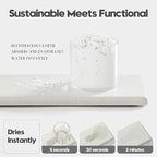 2PCS 7"x3.5" Water Absorbing Bathroom Sink Vanity Trays, Diatomite Stone Quick - Image 4