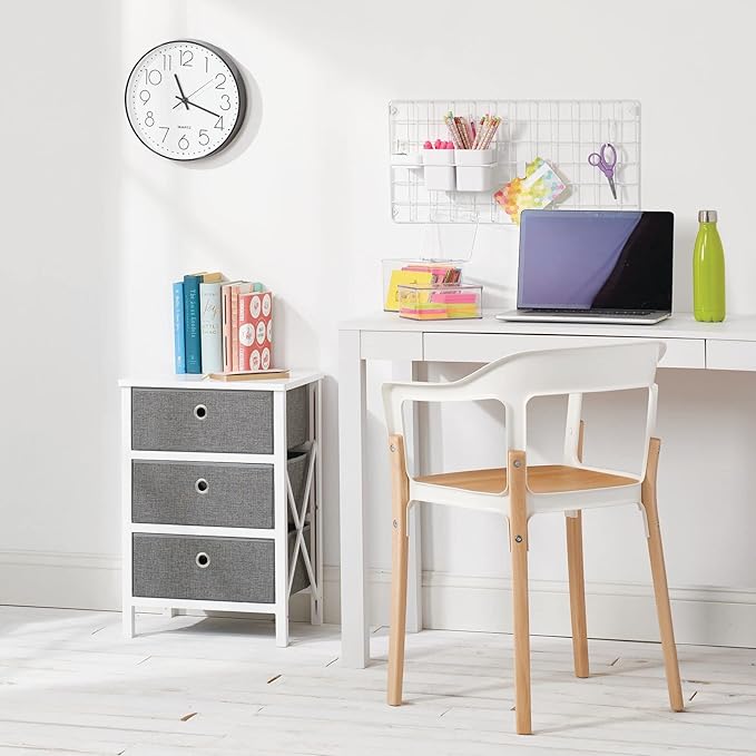 mDesign Small Plastic Home Office Storage Organizer Box Containers - Image 3