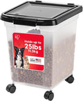 IRIS USA Airtight Dog Food Storage Container, WeatherPro, Removable Wheels by IRISUSA
